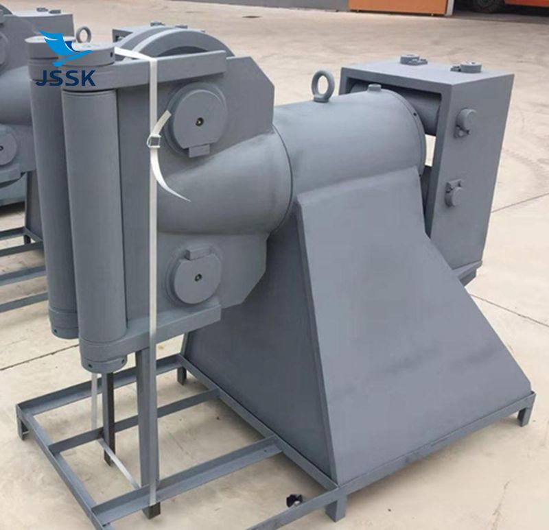 雙滑輪360&deg;旋轉導纜器帶四滾柱